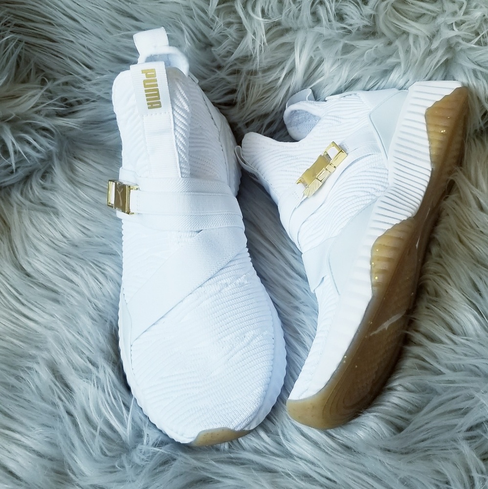 NEW PUMA DEFY MID VARSITY WHITE